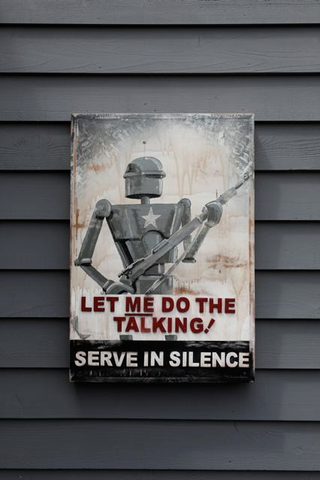 Illustration for article titled The Posters Your Robot Companion Wants To Hang On Its Walls